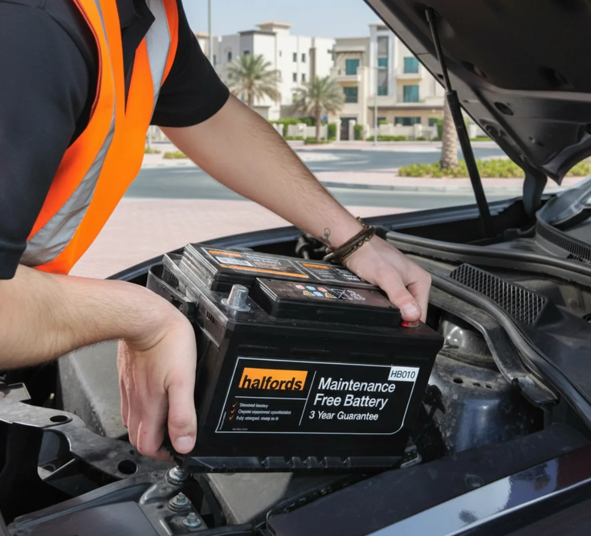Car battery replacement in Al Barsha South
