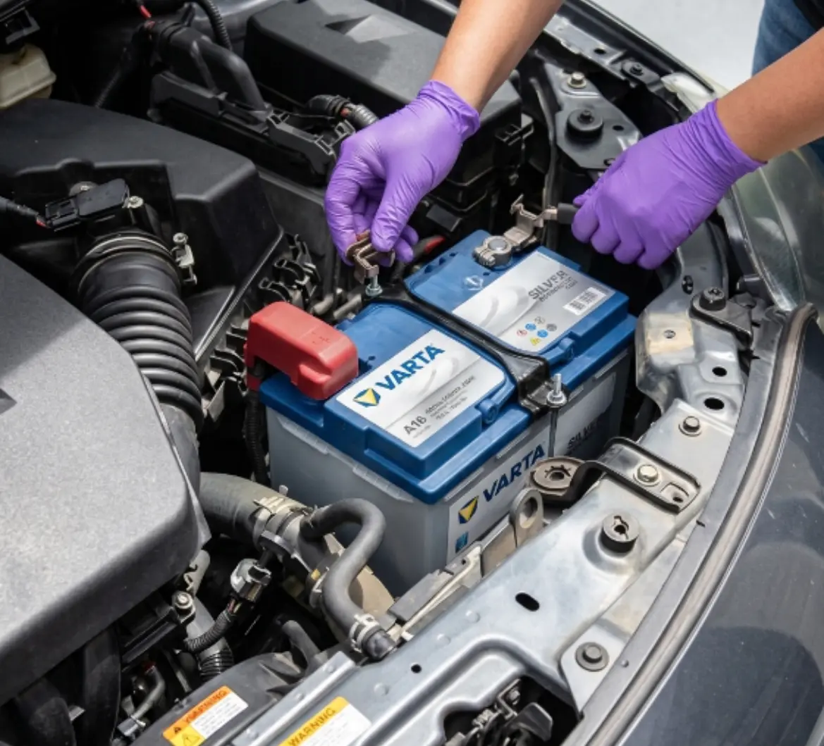 Car battery replacement in Meydan