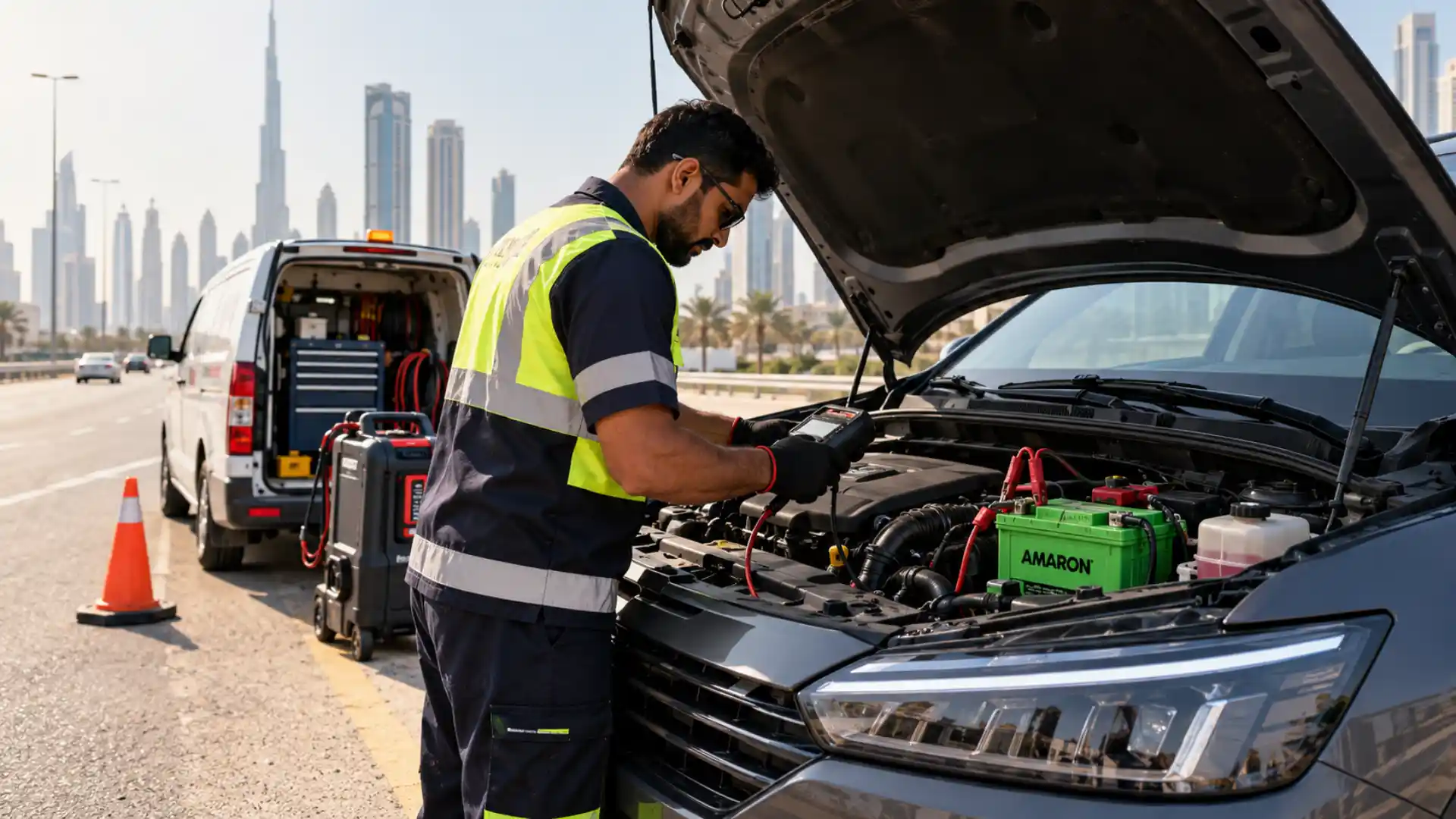 Amaron Battery Roadside Assistance in Dubai