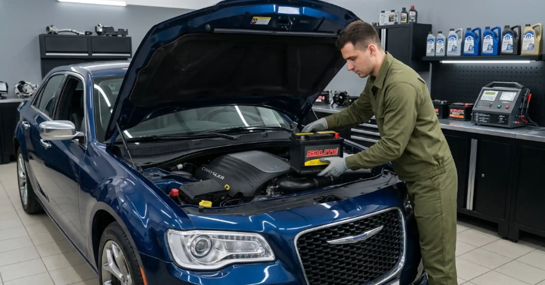 Elite Chrysler Battery Replacement & Installation Services in Dubai