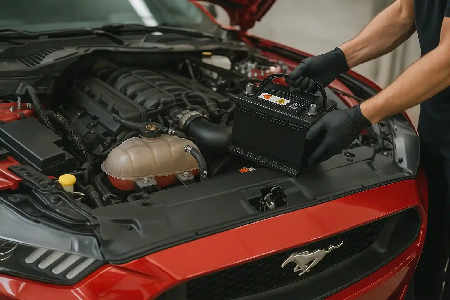 Comprehensive Mustang Battery Replacement & Change Services in Dubai